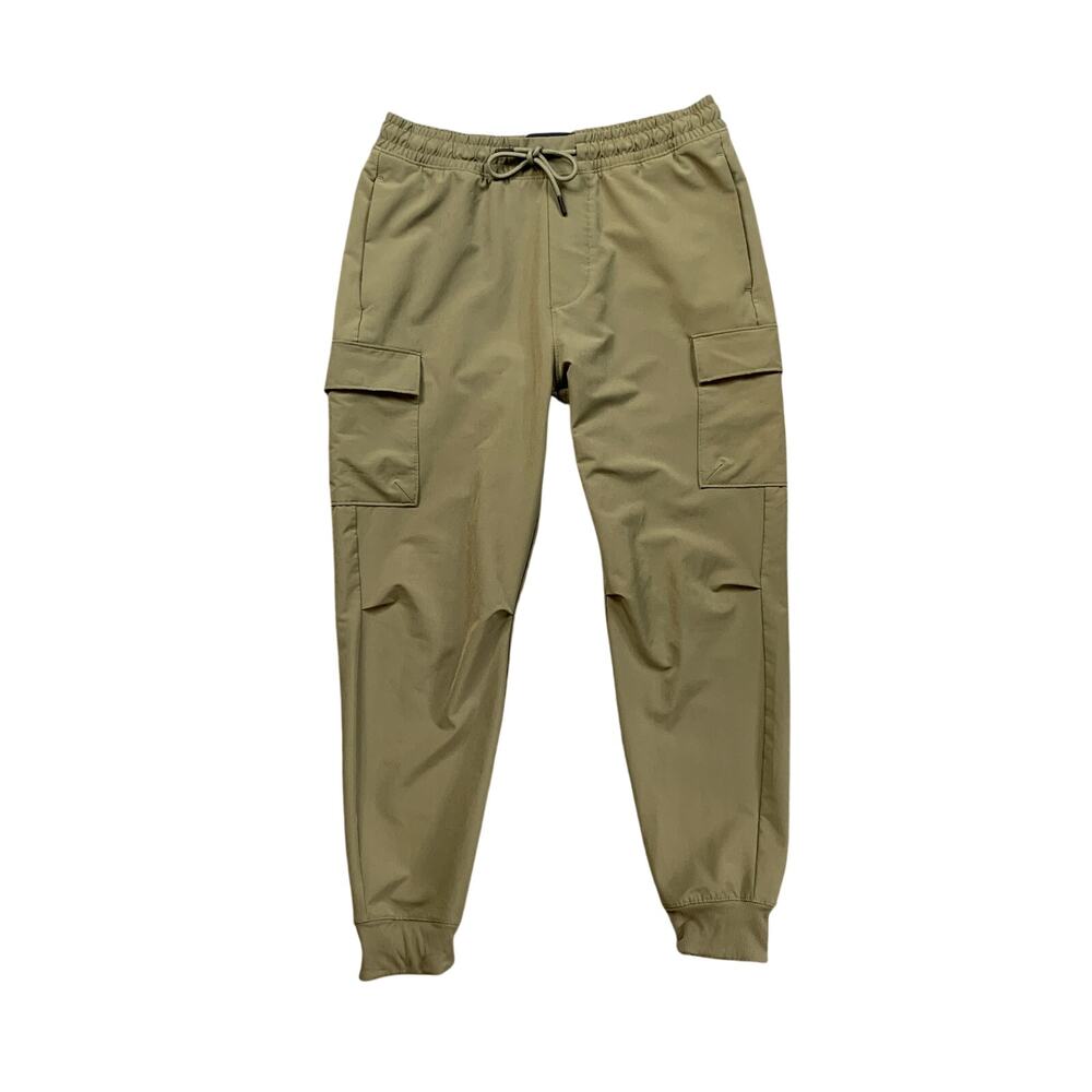 Abercrombie & Fitch Joggers Mens S Small Army Green Cargo Tapered Ankle Pants